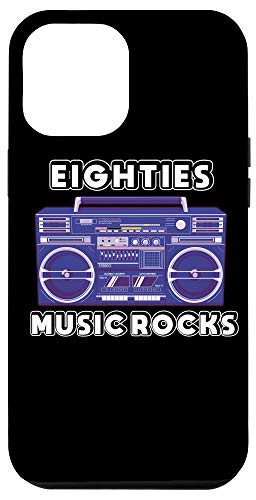 iPhone 12 Pro Max Retro Eighties Music Rocks Vintage Boom Box Cassette Player Case