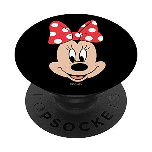 Disney Minnie Mouse Polka Dot Bow Big Face PopSockets PopGrip: Swappable Grip for Phones  and  Tablets