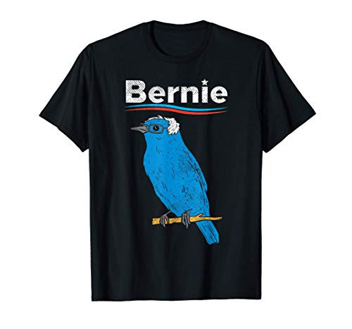 Bernie Sanders Blue Bird Glasses Wig 2020 Election President T-Shirt