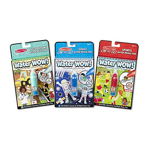 Melissa  and  Doug Water Wow 3-Pack (Space, Sports, Occupations)