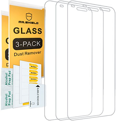 [3-PACK]-Mr Shield For Blackberry DTEK60 [Tempered Glass] Screen Protector with Lifetime Replacement Warranty