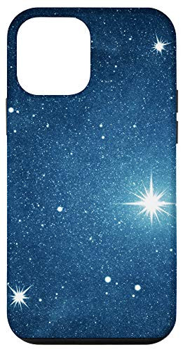 iPhone 12 mini Starry Night Blue Sky Night Stars Galaxy Universe Space Gift Case