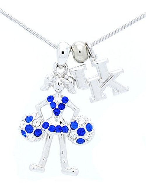 Violet Victoria  and  Fan Star College Cheerleader Necklace - Cheer Necklace - Crystal Moving Cheer Necklace - Kentucky Cheer Violet Victoria  and  Fan Star College Cheerleader Necklace - Cheer Necklace - Crystal Moving Cheer Necklace - Kentucky Cheer