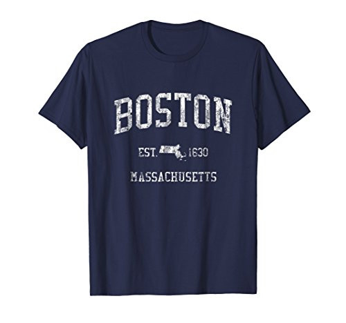 Boston T-Shirt Vintage Sports Design Boston Massachusetts MA