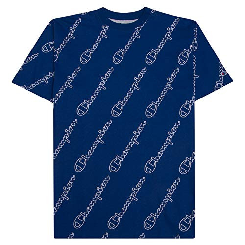 Champion Mens Big and Tall All Over Print Shirt for Men - Big and Tall Graphic Tee Royal White Champion Mens Big and Tall All Over Print Shirt for Men - Big and Tall Graphic Tee Royal White