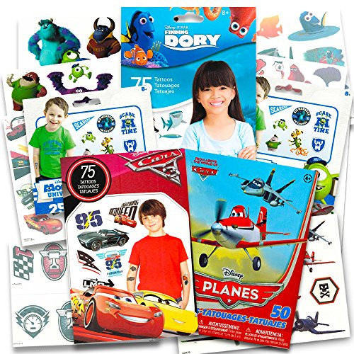 Disney Pixar Ultimate Party Favors Bundle~ Over 200 Temporary Tattoos Featuring Cars, Finding Nemo and Planes
