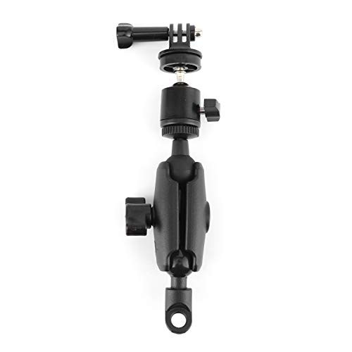 Terisass Camera Motorcycle Mount Holder Compatible Sports Action Camera Aluminum Alloy 360 Rotation Recorder Mount Stand for GoPro for Moto Bike Bicycle Handlebar (Mirror Seat) Terisass Camera Motorcycle Mount Holder Compatible Sports Action Camera Aluminum Alloy 360 Rotation Recorder Mount Stand for GoPro for Moto Bike Bicycle Handlebar (Mirror Seat)