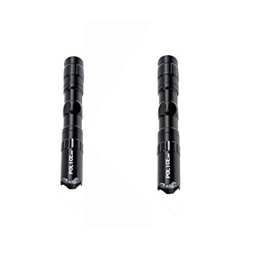 Super Small Mini LED Flashlight Battery-Powered Handheld Pen Light Tactical Pocket Torch with High Lumens for Camping, Outdoor, Emergency, Everyday Flashlights, 9cm (2PC)