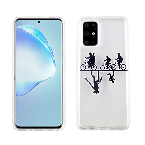 Galaxy S20 Plus Dual Slim Case CASEVEREST 3D Print Cover S20 Plus Stranger TV Show Bicyles Upside Down PCplusTPU