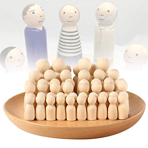 50 Pack Wooden Peg Dolls Natural Unfinished People,Quality People Shapes,Wood Peg People,Doll Bodies,Doll Wooden Figures for Kids Painting Crafts Projects Peg Game DIY Arts Decorations 50 Pack Wooden Peg Dolls Natural Unfinished People,Quality People Shapes,Wood Peg People,Doll Bodies,Doll Wooden Figures for Kids Painting Crafts Projects Peg Game DIY Arts Decorations
