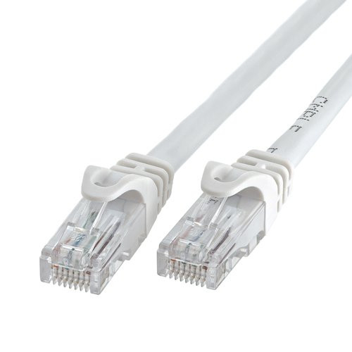 Cat6 RJ45 Patch Ethernet LAN Network Cable - 10 ft White Color