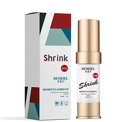 HEMEIEL Plant Pore Shrinking Serum Essence, Repair Skin Texture, Deeply Hydrate, Shrink  and  Tighten Pores