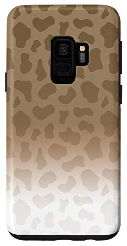Galaxy S9 Ombre Light Brown Beige Giraffe Print Animal AEW244 Case