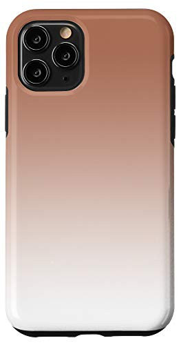 iPhone 11 Pro Ombre Brown Beige Red Pattern AEJ110 Case