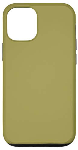 iPhone 12/12 Pro Matte Green Yellow Olive Pattern AEJ171 Case