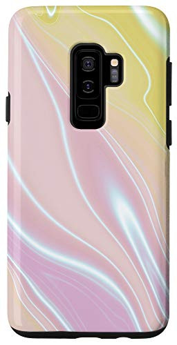 Galaxy S9plus Yellow Green Pink Tan Brown Cyan Blue Swirl Pattern AEP179 Case