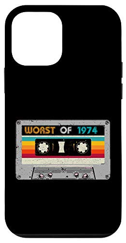 iPhone 12 mini Worst of 1974 46th Birthday Gag Gift Vintage Cassette Tape Case