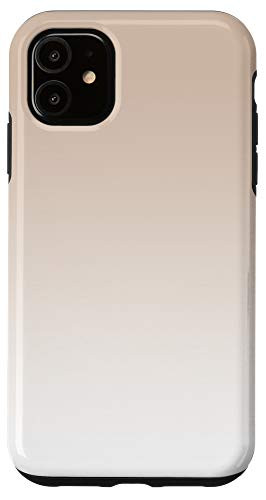iPhone 11 Ombre Pastel Beige Brown Pattern AEJ074 Case