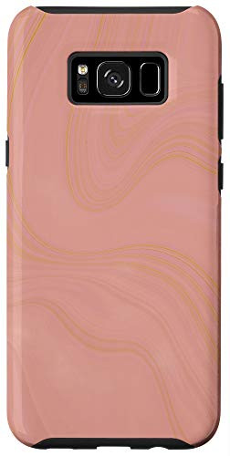Galaxy S8plus Pink Yellow Tan Brown Swirl Pattern AEP237 Case