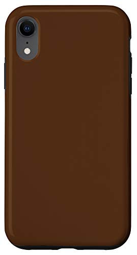 iPhone XR Matte Dark Brown Beige Pattern AEJ245 Case