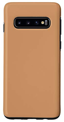 Galaxy S10 Matte Light Beige Brown Pattern AEJ115 Case