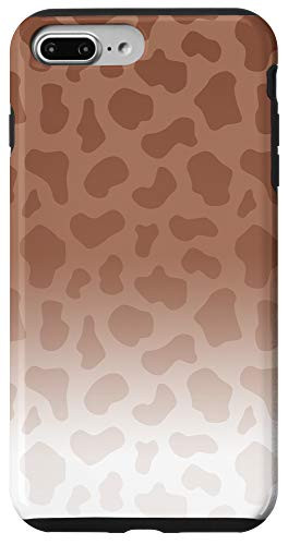 iPhone 7 Plus/8 Plus Ombre Brown Beige Red Giraffe Print Animal AEW110 Case