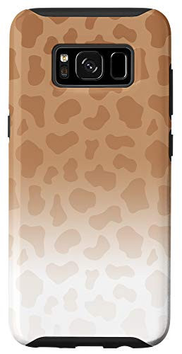 Galaxy S8 Ombre Light Beige Brown Giraffe Print Animal AEW116 Case