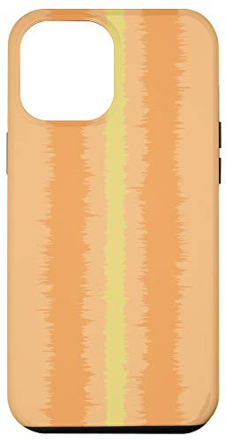 iPhone 12 Pro Max Modern Stripe Pattern Orange Beige  and  Yellow AEW656 Case