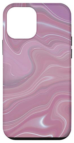 iPhone 12 mini Pink Rose Purple Green White Tan Brown Swirl Pattern AEP137 Case