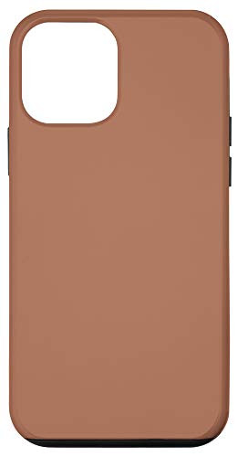 iPhone 12 mini Matte Brown Beige Red Pattern AEJ109 Case