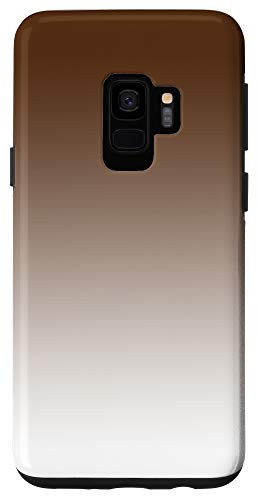 Galaxy S9 Ombre Dark Brown Beige Pattern AEJ246 Case