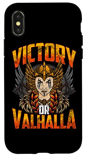 iPhone X/XS Viking Victory Or Valhalla Norse Warrior Mythology Case