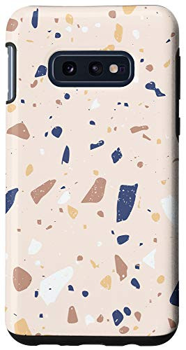Galaxy S10e Tan Brown Yellow Orange Teal Blue White Pattern AEP030 Case