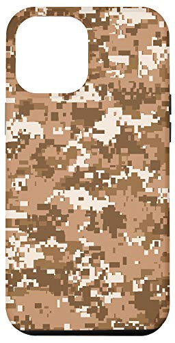 iPhone 12 Pro Max Tan Brown Khaki Taupe Camo Camoflage AEH892 Case