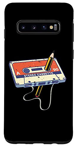 Galaxy S10 Tape Cassette and a pencil 70's 80's and 90's Vintage Case