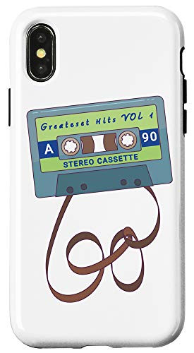 iPhone X/XS Retro Greatest Hits 90's Audio Tape Cassette Design Case