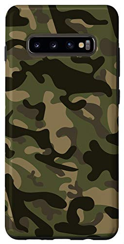 Galaxy S10plus Tan Green Brown Khaki Taupe Camo Camoflage AEH909 Case