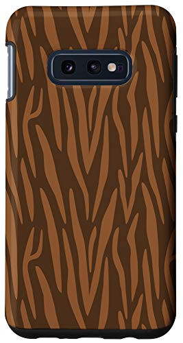 Galaxy S10e Dark Brown Beige Zebra Print Animal AEW245 Case