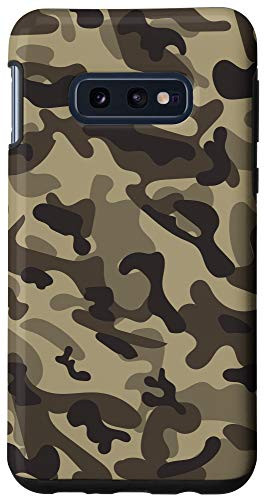 Galaxy S10e Tan Brown Khaki Taupe Camo Camoflage AEH795 Case