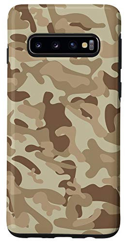 Galaxy S10 Brown Khaki Green Tan Camo Camoflage AEH703 Case