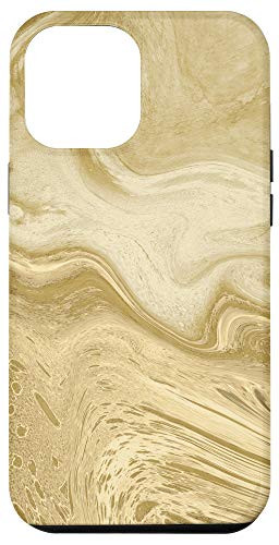 iPhone 12 Pro Max Tan Brown Yellow Swirl Pattern AEP257 Case