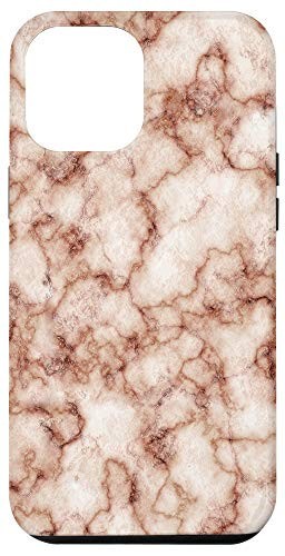iPhone 12 Pro Max Tan Brown Red Maroon White Swirl Pattern AEP332 Case