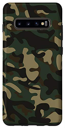 Galaxy S10plus Tan Green Brown Khaki Taupe Camo Camoflage AEH908 Case