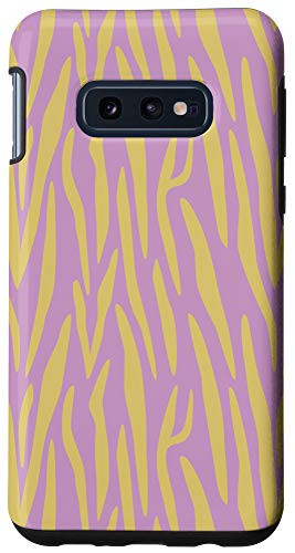 Galaxy S10e Zebra Print Animal Yellow  and  Lavender Pink AEW371 Case