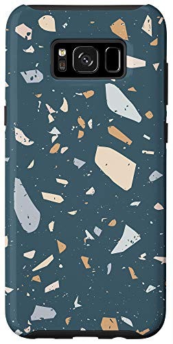 Galaxy S8plus Teal Blue Green Tan Brown Pink Yellow White Pattern AEP032 Case