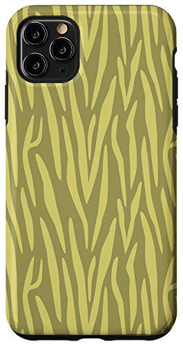 iPhone 11 Pro Max Green Yellow Olive Zebra Print Animal AEW171 Case