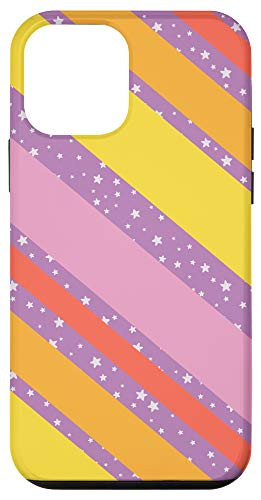 iPhone 12 mini Cute Unicorn Colors Stars Purple Pink Yellow Gift Pattern Case