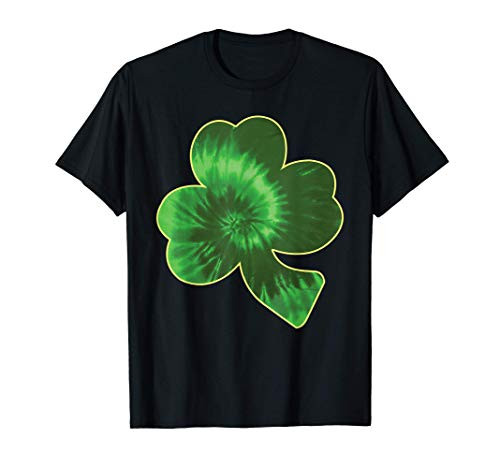St Patricks Day - Tie Dye Shamrock T-Shirt