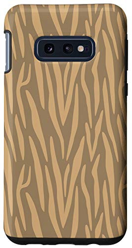 Galaxy S10e Light Brown Beige Zebra Print Animal AEW243 Case