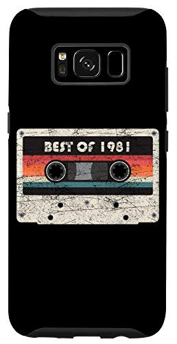 Galaxy S8 Best of 1981 39th Birthday Gifts Cassette Tape Vintage Retro Case